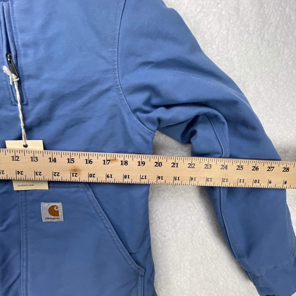 Carhartt‎ Jacket Sherpa Lined Womens Medium WJ022 FHB French Blue NWT - Picture 6 of 16